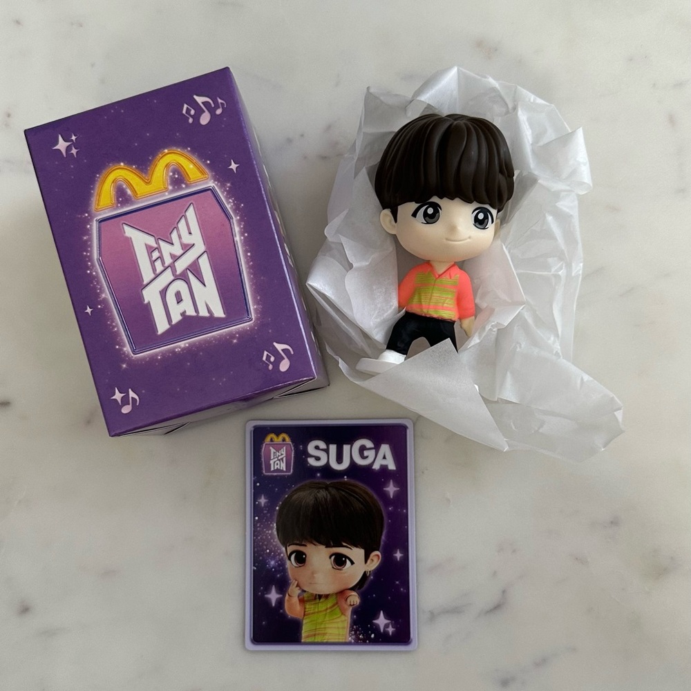 SUGA Only - McDonald's Happy Meal Limited Edition. Tiny TAN “Throwback Edition”